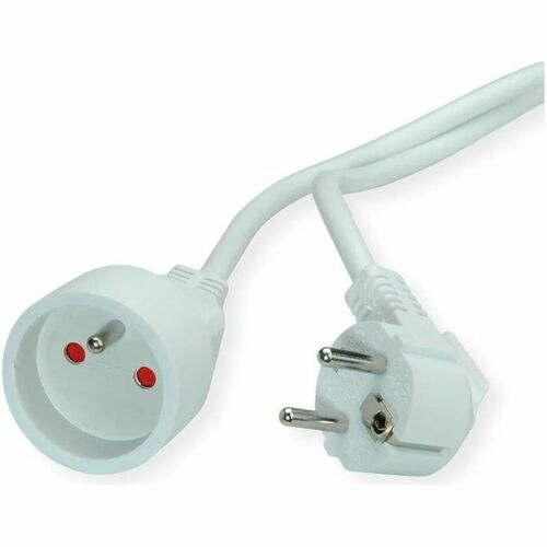 Value Verlängerungskabel - 5 m - Frankreich, Tschechien, Slowakei - CEE 7/7 / CEE 7/5 - 250 V AC / 16 A, 230 V AC - Weiß