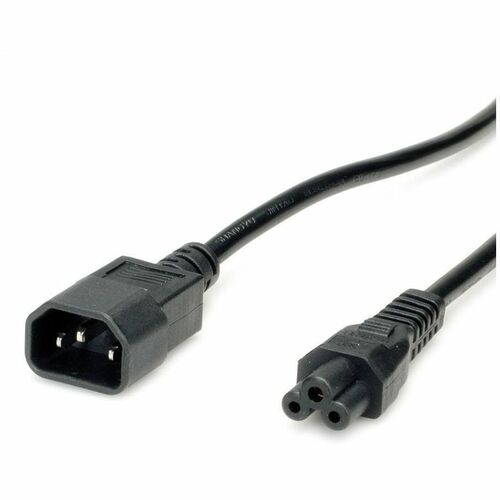 Value Verlängerungskabel - 1,80 m - für Notebook - IEC 60320 C14 / IEC 60320 C5 - 1.0mm² Breite - 250 V AC / 2,50 A - Schwarz