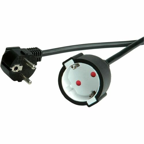 Value Verlängerungskabel - 3 m - Deutschland, Österreich, Niederlande - CEE 7/7 / CEE 7/3 - 250 V AC / 16 A - Schwarz