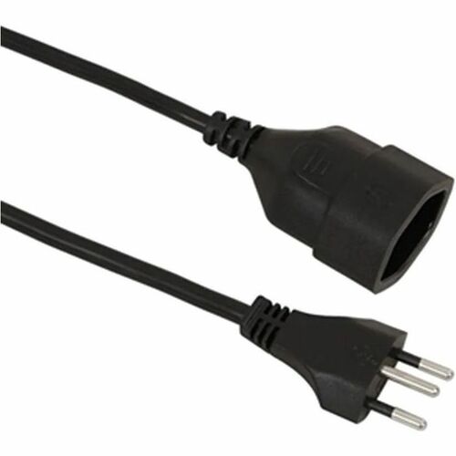 Value Verlängerungskabel - 3 m - Schweiz, Liechtenstein - Typ J / Typ J - 250 V AC / 10 A - Schwarz