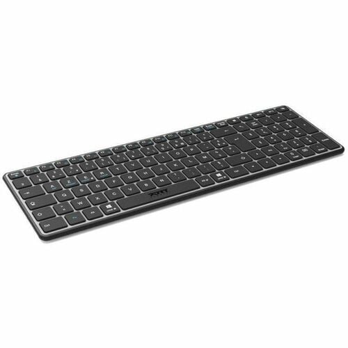 Port Connect Keyboard - Wireless Connectivity - USB Type C Interface - French - AZERTY Layout - Black - Scissors Keyswitch