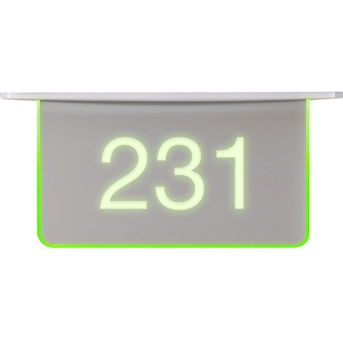 ROOM AVAILABILITY HALLWAY SIGN CEILINGMOUNT ENHANCED LEGIBILITY