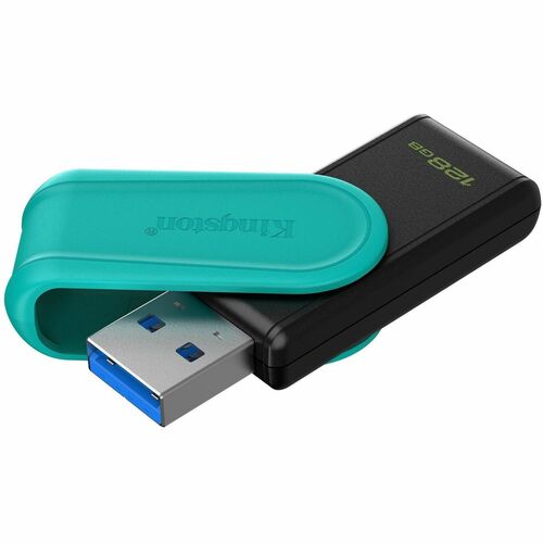 Kingston DataTraveler Exodia S 128 GB USB 3.2 (Gen 1) Flash Drive - Black, Turquoise - 1