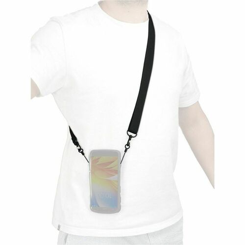 MOBILIS Ajustável Alça de ombro - Anel Attachment - 25 mm Largura Comprimento - Preto