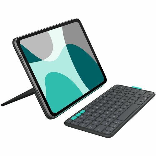 Logitech Flip Folio, Keyboard Case for iPad Pro 11-inch (M4) & iPad Air 11-inch (M2 & M3)(5th Gen - 2024) - Graphite - Bum