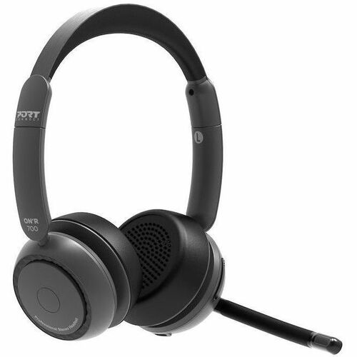 Port Connect ON'R Wired/Wireless Helmet Stereo Headset - Microsoft Teams Certification - Binaural - Circumaural - Bluetoot