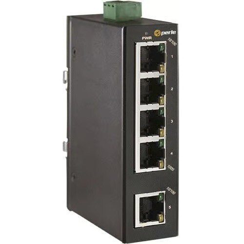 Perle IDS-105FE 5 Ports Ethernet Switch - Fast Ethernet - 100Base-TX, 100Base-FX - 2 Layer Supported - 1.82 W Power Consum