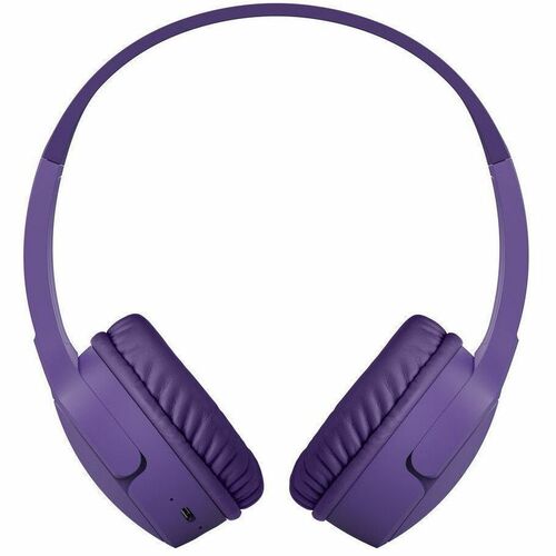 Belkin SOUNDFORM Mini Wired/Wireless On-ear, Over-the-head Stereo Headset - Purple - Binaural - Circumaural - Bluetooth - 