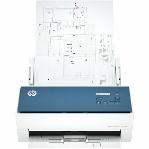 HP Scanjet Enterprise Flow 9000 s1 Sheetfed Scanner - 80 ppm (Mono) - 80 ppm (Color) - Duplex Scanning - Poster, Technical