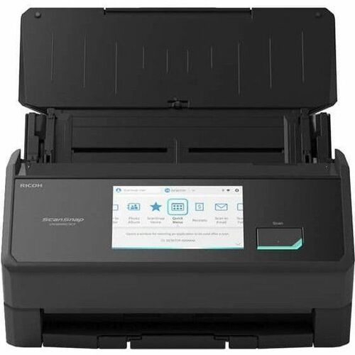 Ricoh ScanSnap iX2500 Large Format ADF/Manual Feed Scanner - 600 dpi Optical - Black - 45 ppm (Mono) - 45 ppm (Color) - Co