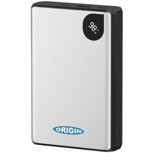 Origin Power Bank - Silver - For Notebook, Netbook - Lithium Ion (Li-Ion) - 20000 mAh - USB Type-C Connector - 2 x USB - S