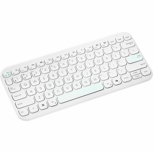 Asus Marshmallow KW100-IW-CP Keyboard - Wireless Connectivity - Iridescent White - Scissors Keyswitch - Bluetooth - 5 - 10