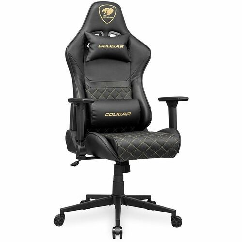 Sillón de Juego COUGAR Armor One V2 CGR-AO2-GLB - Cuero PVC, Tejida, Lino - Oro