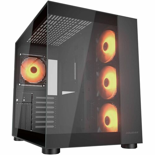 COUGAR CGR-5KA1B-RGB Gabinete para computadora gamer - ATX, Mini ITX, Micro ATX Placa base admitida - Media Torre - Crista