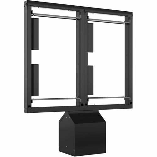 Chief Velocity Outdoor Dual Pedestal System - 55"" (1397 mm) - 300 lb (136077.71 g) Supported - Portrait - Black