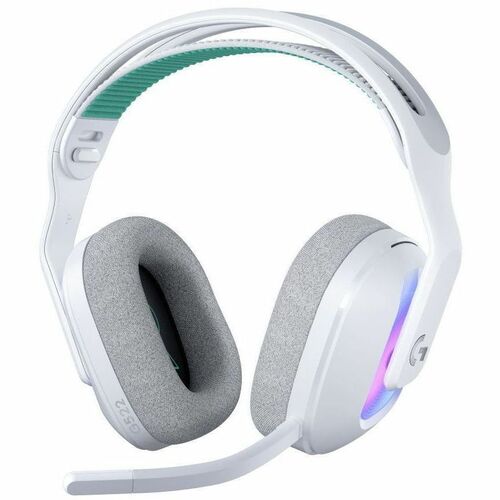 Logitech G G522 Wired/Wireless Over-the-head Stereo Gaming Headset - White - Binaural - Circumaural - 3000 cm - Bluetooth 