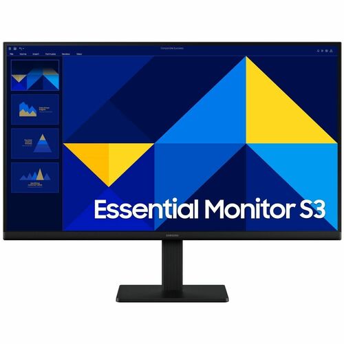 Monitor LCD Samsung Essential S3 S24D300GAL 24" Class Full HD - 16:9 - Negro - 61cm (24") Viewable - Tecnología conmutació