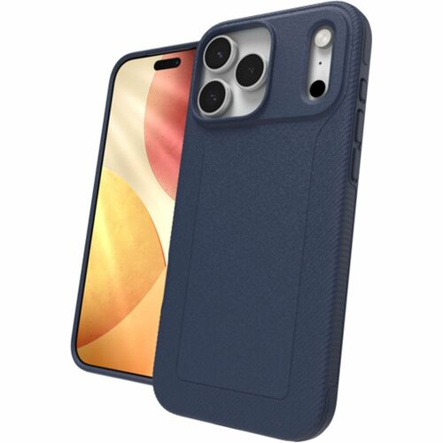 ZAGG Luxe Snap Case for Apple iPhone 17 Pro Max Smartphone - Grip Texture, Textured Panel - Navy - Drop Resistant, Impact 
