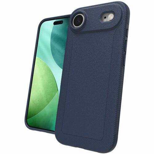 ZAGG Luxe Snap Case for Apple iPhone 17 Air Smartphone - Textured Sides/Back/Grip - Navy - 1 - Drop Resistant, Scratch Res