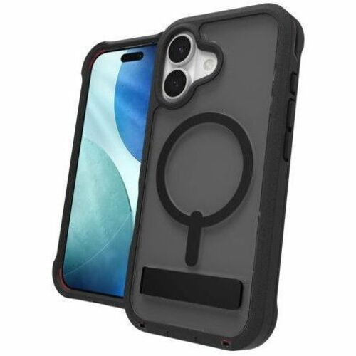 ZAGG Rainier Rugged Case for Apple iPhone 17 Smartphone - Smoke Black - Impact Resistant, Drop Resistant, Impact Absorbing