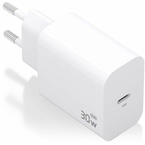 CARGADOR GAN 30W 1XUSB-C PD3.0 BLANCO