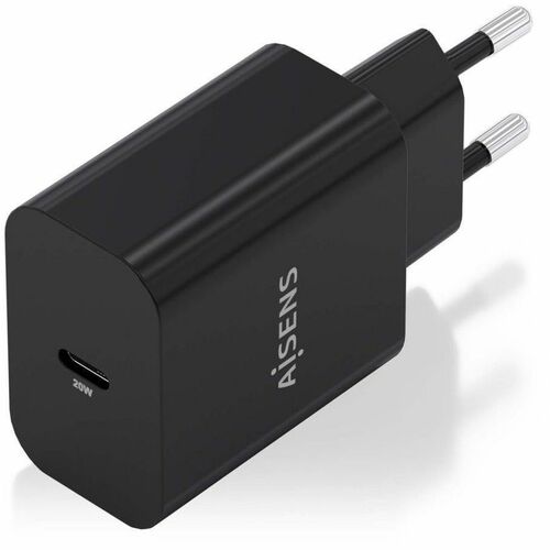 CARGADOR GAN 20W 1XUSB-C PD3.0 NEGRO