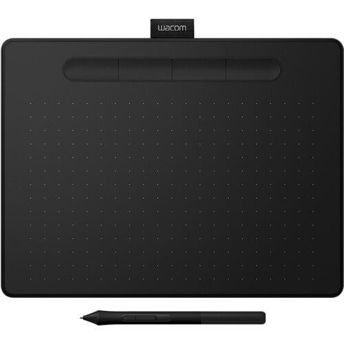 Wacom Intuos M CTL-6100WL Graphics Tablet - 2540 lpi - Wired/Wireless - Black - Bluetooth - 216 mm x 135 mm Active Area - 