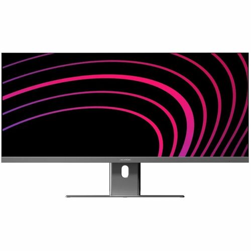 ALOGIC Edge 34in Ultrawide WQHD LCD Monitor with 90W PD Space Grey HDMI cable USB-C cable Power Adaptor