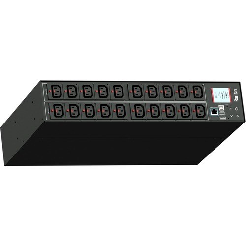 Raritan PX3-5460R-E2 PDU - Monitored - NEMA L6-30P (2P3W) - 20 x IEC 60320 C13 - 30 A - 230 V AC Input - 208 V AC Output -