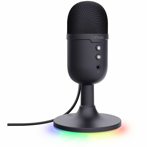 Trust GXT 234W Wired Condenser Microphone for Indoor, Gaming, Live Streaming, Podcasting, Content Production - Black - 1.8