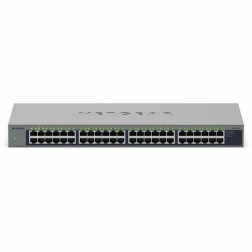Netgear Business GS748 48 Ports Ethernet Switch - Gigabit Ethernet - 10/100/1000Base-T - 2 Layer Supported - 8.81 W Power 