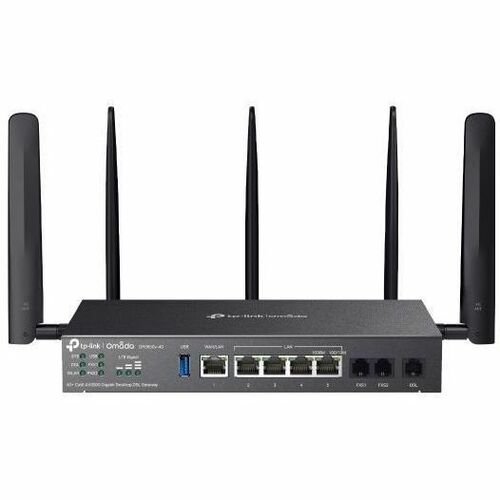 Omada DR3650V-4G Wi-Fi 6 IEEE 802.11ax 2 SIM Ethernet, Mobilfunk, DSL, VDSL2, ADSL2, ADSL2+, ADSL Modem/Wireless Router - 
