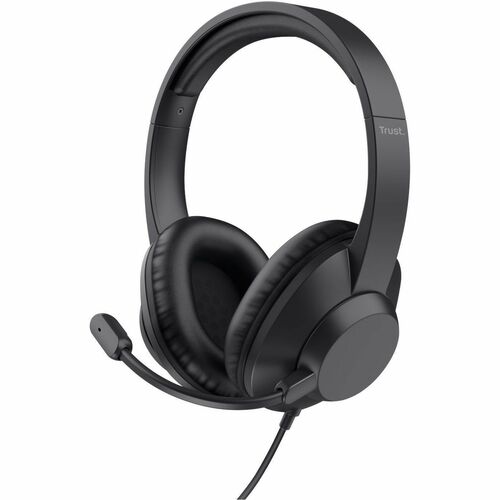 Trust Ayda Max Kabel Über das Ohr, Kopfbügel, Auf den Ohren Stereo Headset - Schwarz - Binaural - Ohrumschließend - 20 Hz 