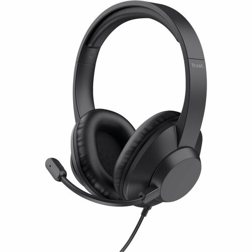 Trust Ayda Max Kabel Über das Ohr, Kopfbügel, Auf den Ohren Stereo Headset - Schwarz - Binaural - Ohrumschließend - 20 Hz 