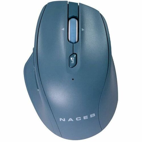 Mouse Naceb - Radiofrecuencia - USB - 5 Botón(es) - Azul - Inalámbrico - 2.40GHz - 1600 dpi - Rueda de desplazamiento - 1 