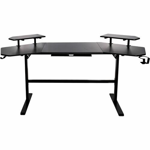 Naceb Mesa para gaming - Forma 'T' Base - 2 Legs - Juegos, Almacenamiento, Monitor, Consola de juegos, Cámara, Iluminación
