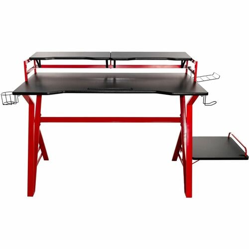 Naceb Mesa para gaming - Juegos, Consola de juegos - Negro - Acero, Fibra de carbono