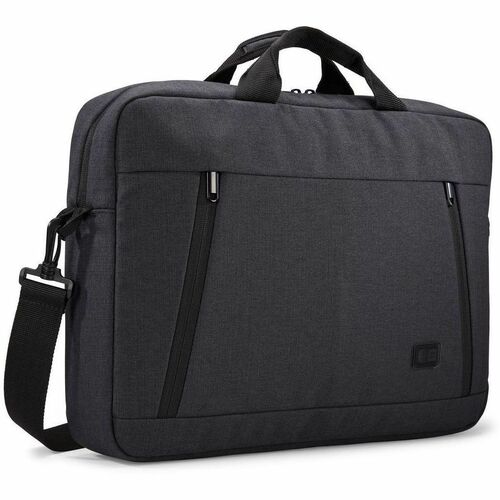 Case Logic Huxton HUXA-215 Carrying Case (Attaché) for 15" Notebook - Black - Polyster Body - Shoulder Strap, Luggage Stra