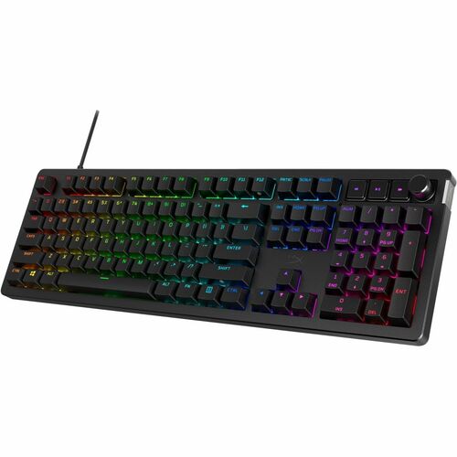 HyperX Alloy Rise Gaming Keyboard - Full-size - Cable Connectivity - USB Type A Interface - RGB LED - Black - Mechanical K