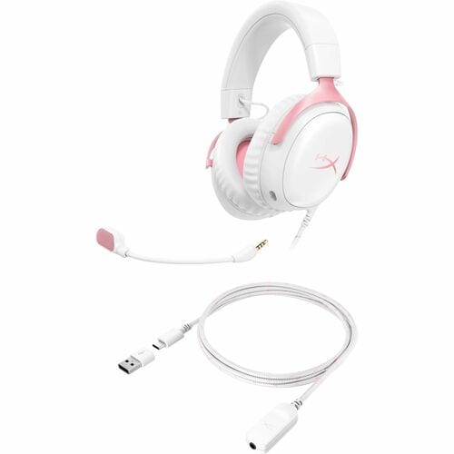 HyperX Cloud III Headset (White/Pink)