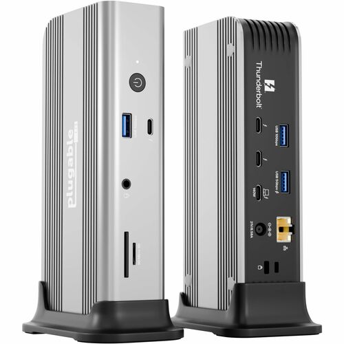 Plugable Thunderbolt 5 Dock - 140W Power Delivery, Up to Dual 6K@60Hz for Mac, Up to Dual 8K for Windows - Supports 80/120