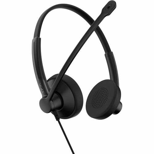 EPOS IMPACT 100 Wired Over-the-head, On-ear Stereo Headset - Black - Microsoft Teams Certification - Binaural - Supra-aura