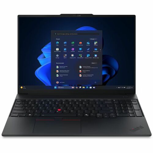 Lenovo ThinkPad E16 Gen 3 21SR0033US 16" Notebook - WUXGA - 60 Hz - Intel Core Ultra 7 255H - 16 GB - 512 GB SSD - English
