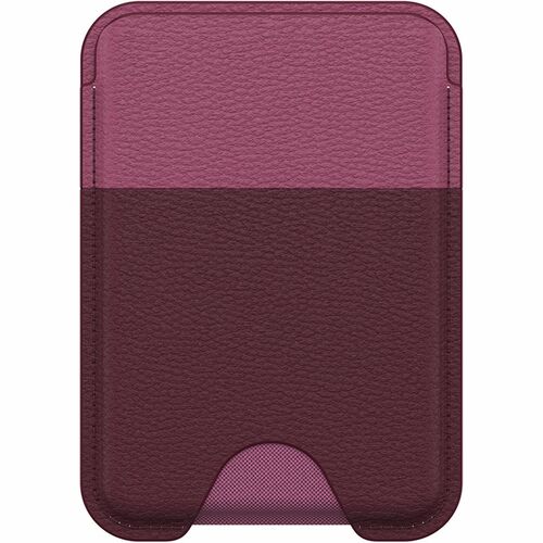 OB SYMMETRY CACTUS LEATHER MAGSAFE WALLET MAROON BELLS-PINK