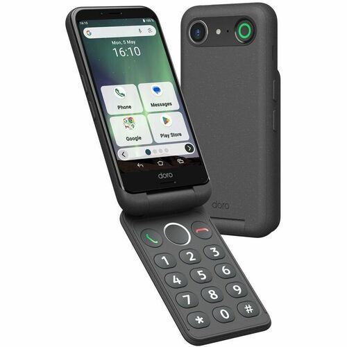 Doro Aurora A20 DSC-0540 64 GB Smartphone - 11,4 cm (4,5 Zoll) LCD 1280 x 720 - Octa-Core 2 GHz - 4 GB RAM - Android 14 - 