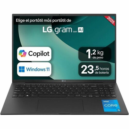 LG gram 16Z90RU 16Z90RU-G.AP55B 40.6 cm (16") Notebook - WQXGA - Intel Core i5 13th Gen i5-1334U - Intel Evo Platform - 16