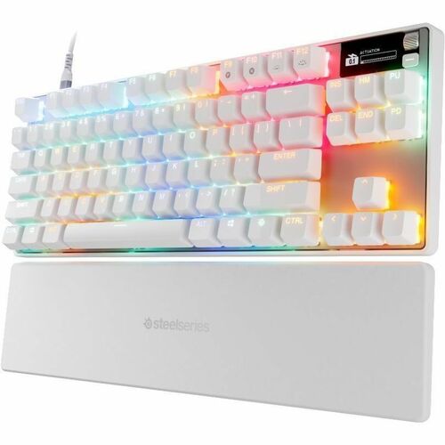TECLADO STEELSERIES APEX PRO 3 COM FIO BRANCO