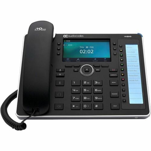 AudioCodes IP Phone - Cordless - Cordless - Bluetooth - Black - VoIP - 10.9 cm (4.3") LCD - 2 x Network (RJ-45) - PoE Ports