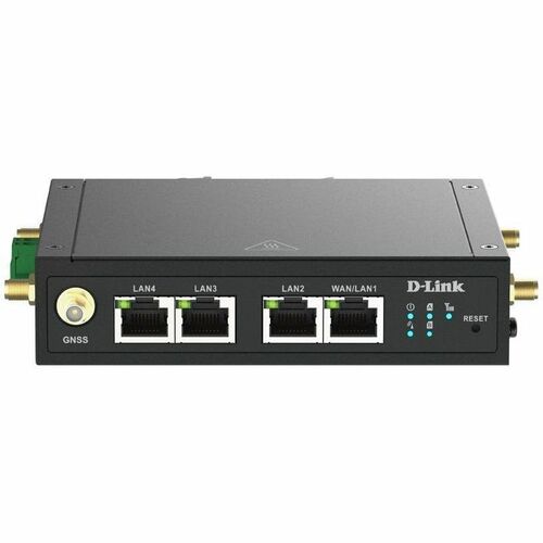 D-Link DWM-530-T Wi-Fi 4 IEEE 802.11b/g/n 2 SIM Cellular Modem/Wireless Router - 4G - LTE Cat 4, LTE - Single Band - 2.40 