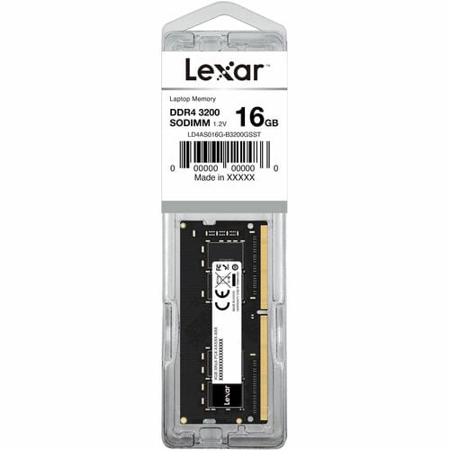 Module mémoire pour notebook Lexar SODIMM DDR4 RAM 16 Go 3200 MHz, 260 broche, Mémoire RAM, Memoire Haute Performance - 26